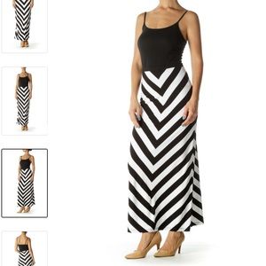 NWT black/white Maxi skirt